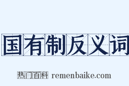 国有制反义词是什么意思的图片
